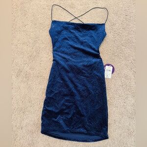 NEW WITH TAGS - Windsor Navy Sparkle Mini Dress